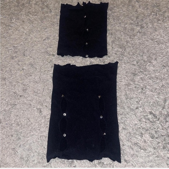 White Fox Black Skirt Set - Picture 2 of 5